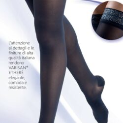Autoreggenti VARISAN ETHERE PUNTA CHIUSA K2 15-20 mmHg compressivi preventivi certificati asqual